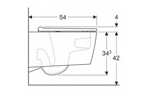 Унитаз подвесной Geberit One 500.202.01.1 с крышкой-сиденьем микролифт - 3