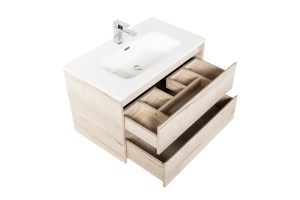 Тумба с раковиной BelBagno Kraft 80 светлое дерево - 3