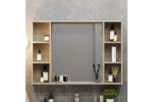 Зеркало-шкаф Onika Тимбер 100 светлое дерево - 2
