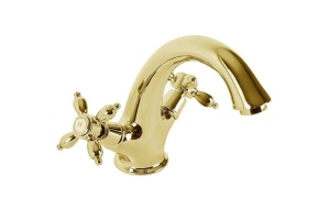 Смеситель для раковины Cezares NOSTALGIA золото 24 карат (NOSTALGIA-LS1-03/24) - 2
