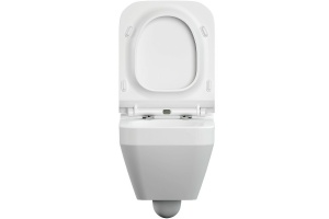 Подвесной унитаз Cersanit Crea белый с сиденьем микролифт - 2