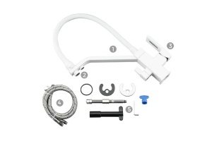 Смеситель для кухни Gappo белый матовый - 2