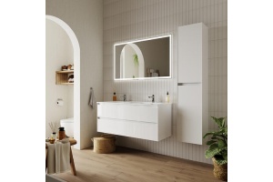 Тумба под раковину Sancos Cento 120 белый, глянцевый (CN120-2W) - 3