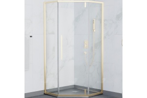 Душевой уголок RGW Stilvoll SV-81G 90х90 профиль золото стекло прозрачное