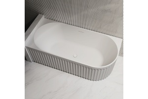 Акриловая ванна Abber 150х75 белая левая без гидромассажа