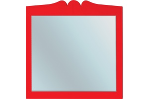 Зеркало Bellezza Эстель 80 красное