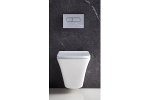 Унитаз подвесной безободковый BelBagno MARMI BB052CHR/BB052SC - 3