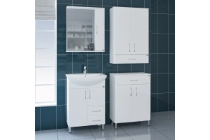 Тумба с раковиной Санта Стандарт 60 белый - 3