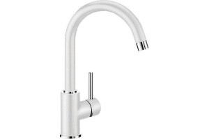 Смеситель для кухонной мойки Blanco Mida белый (524204)