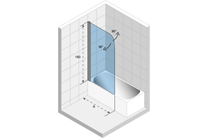 Шторка на ванну Riho Novik Z107 - 3