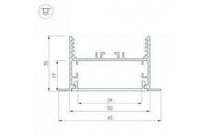 Коннектор L-образный Arlight SL-Linia65-F 030126 - 3