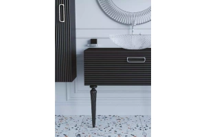 Шкаф-пенал Armadi Art Vallessi Avangarde 35 черный - хром - 2