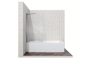 Шторка на ванну Ambassador Bath Screens 16041103 80х140, профиль хром