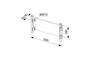 Монтажная пластина из фанеры для фитингов для установки в профиль - 2