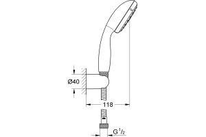 Душевой гарнитур Grohe Tempesta New 2780310E - 2