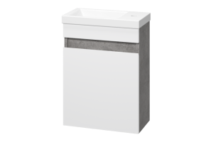 Тумба под раковину Misty Ронда 40 белая глянцевая