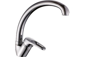 Смеситель для кухонной мойки Rossinka  хром (B35-25)