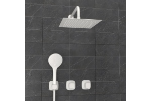 A9551.266.146.254.328.156.155  Встраиваемый комплект для душа с верхней душевой насадкой и лейкой