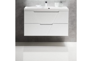 Тумба с раковиной BelBagno Vittoria 100 bianco lucido