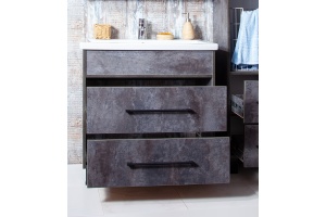 Тумба с раковиной Бриклаер Чили 80 цемент - 3