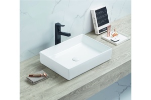 Раковина керамическая накладная AM-78570B-50, цвет белый, 500х370х110