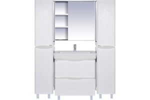 Тумба для комплекта Misty Венера 80 белая - 2