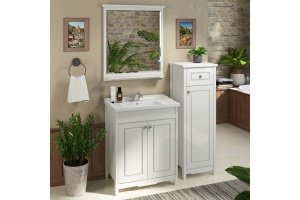 Мебель для ванной Comforty Тбилиси 70 белый глянец