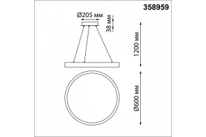 Подвесной светодиодный светильник Novotech Over Iter 358959 - 3