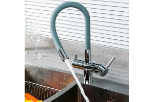 Смеситель для кухни Gappo серый - 2