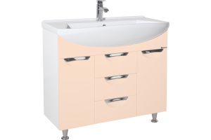 Тумба с раковиной Bellezza Альфа 90 бежевая - 2