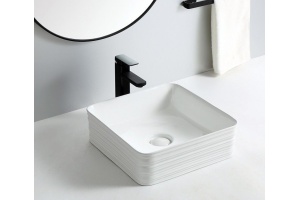 Раковина накладная CeramaLux N 38.5 см белый (W1531А)