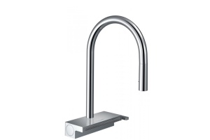 Кухонный смеситель hansgrohe Aquno Select M81, однорычажный, 170, с вытяжным душем, 3jet, sBox 73831000, хром