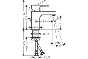 Смеситель Hansgrohe Vernis Shape 71560000 для раковины, хром - 3