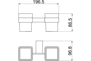Стакан Allen Brau Priority 6.21003-00 двойной, хром - 2