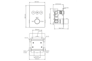Neime 1944 Thermo Смеситель для ванны и душа - 3