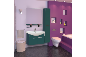 Джулия - 85 Тумба подвесная зеленая - 2