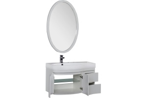 Мебель для ванной Aquanet Сопрано 95 белая L - 2