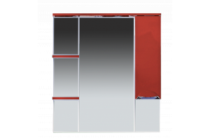 Зеркало Misty Кристи 90 L бордо с подсветкой 