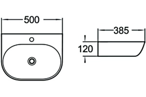 Раковина SantiLine SL-2005 - 2