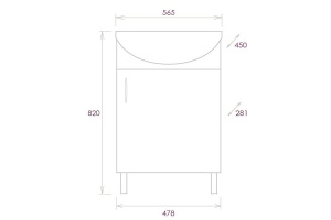 Комплект мебели Onika Эко 52 Black дуб сонома, разборная (105209) - 3