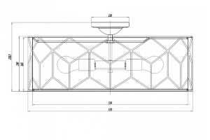 Потолочный светильник Maytoni Messina H223-PL-05-G - 2