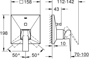 Смеситель Grohe Allure Brilliant 24072000 для ванны с душем - 2