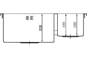 Металлическая мойка Seaman SMB-6151D (SMB-6151DRS.B) - 3