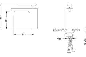 Смеситель Timo Torne для раковины 4361/17F - 2