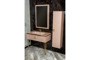 Шкаф - пенал Armadi Art Lucido 35 розовый - 3