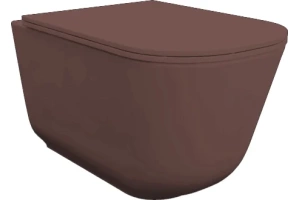 Унитаз подвесной Kerasan Tribeca бургундский матовый (511475) - 2