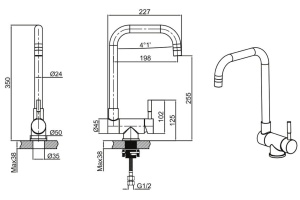 Смеситель для кухни Allen Brau Fenster хром - 2