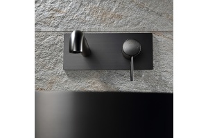 Смеситель для раковины встраиваемый Black&White Universell черный матовый - 3