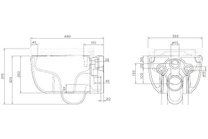 Унитаз подвесной Berges Wasserhaus Ego 082111 - 3