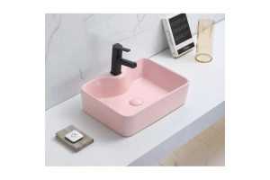 Раковина накладная CeramaLux NC 48.5 см розовый матовый (7291MP-3)  - 2